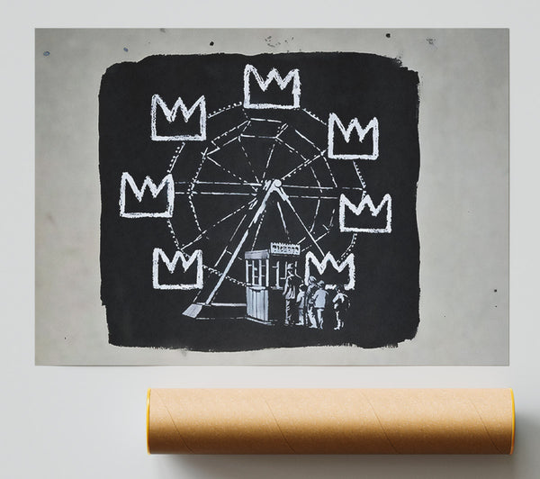 Banksy Crown Wheel Giclee Print