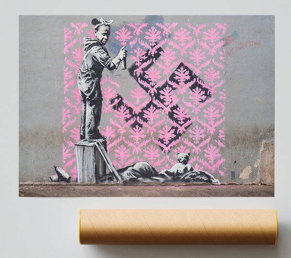 Banksy Decorator Kid Giclee Print