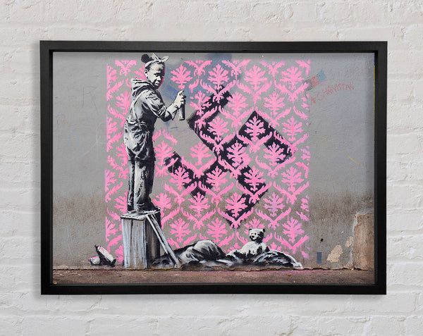 Banksy Decorator Kid Framed Print