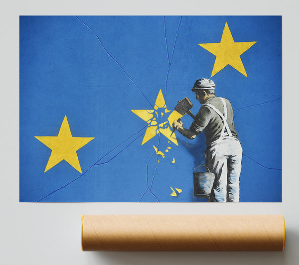 Banksy Euro Star Poster