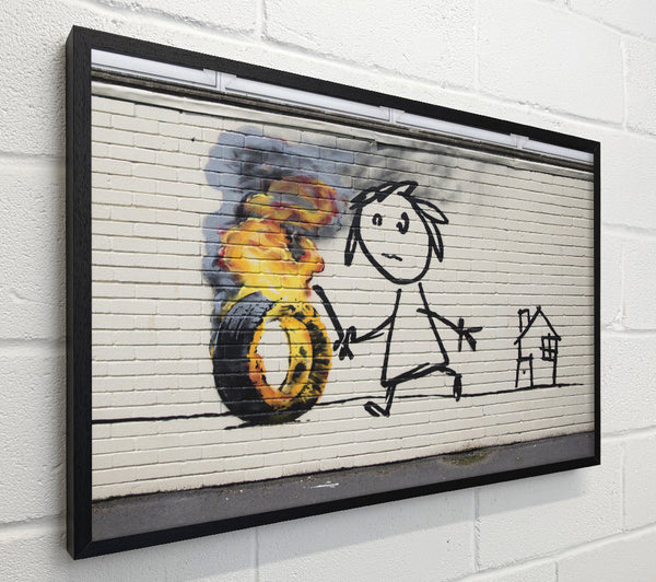 Banksy Fire Tyre