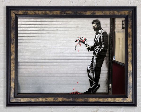 Flowers man Framed Print