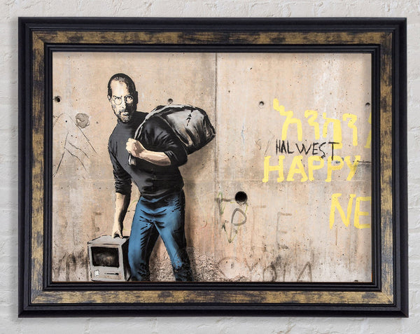 Steve Jobs imac Framed Print