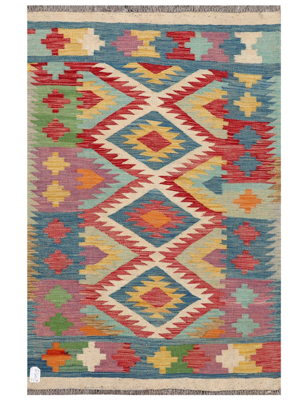 Maimana Afghanistan Kilim Rug - 155 x101 cm