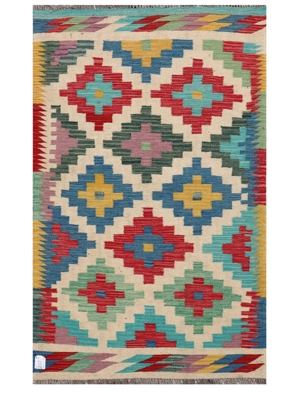 Maimana Afghanistan Kilim Rug - 159 x98 cm