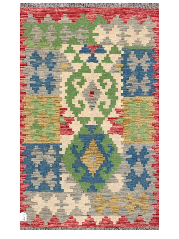 Maimana Afghanistan Kilim Rug - 147 x90 cm