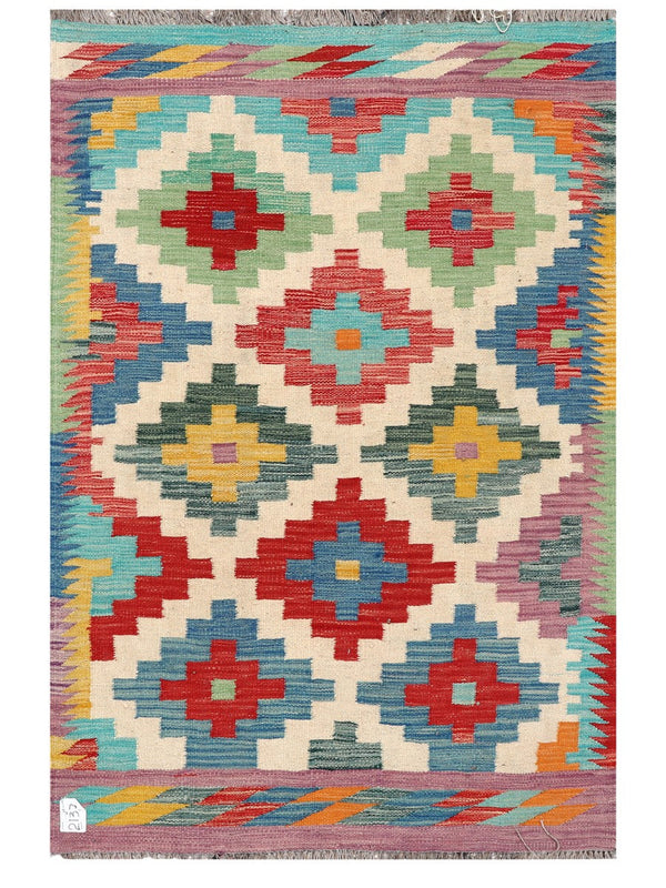 Maimana Afghanistan Kilim Rug - 149 x98 cm