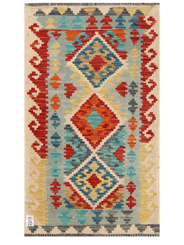 Maimana Afghanistan Kilim Rug - 121 x 70 cm