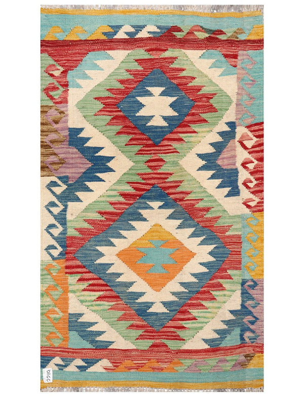 Maimana Afghanistan Kilim Rug - 147 x 85 cm