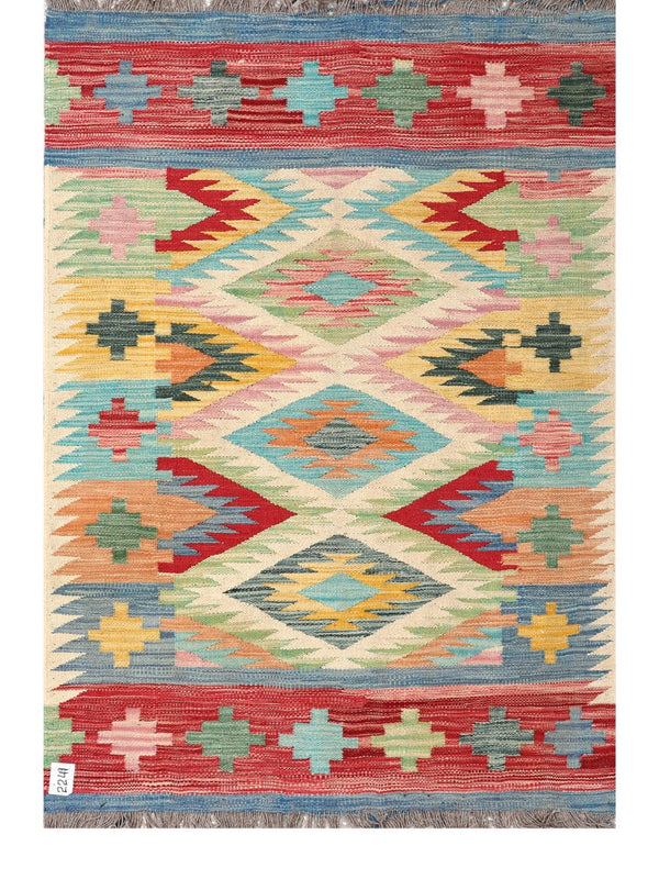 Maimana Afghanistan Kilim Rug - 147 x103 cm