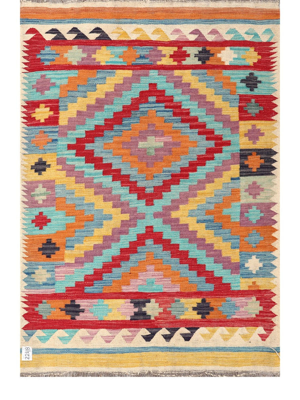 Maimana Afghanistan Kilim Rug - 153 x105 cm