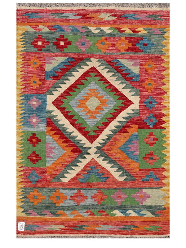 Maimana Afghanistan Kilim Rug - 158 x103 cm