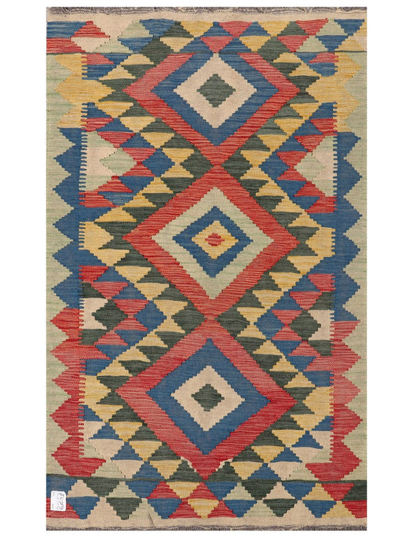 Maimana Afghanistan Kilim Rug - 155 x95 cm