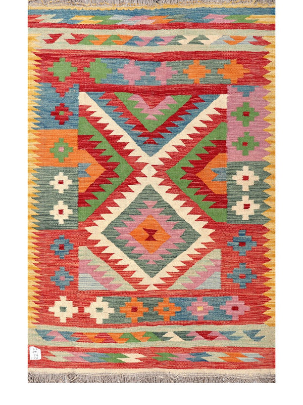 Maimana Afghanistan Kilim Rug - 158 x102 cm