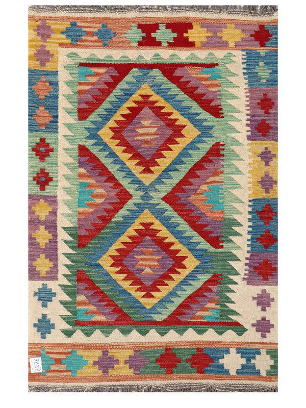 Maimana Afghanistan Kilim Rug - 155 x100 cm