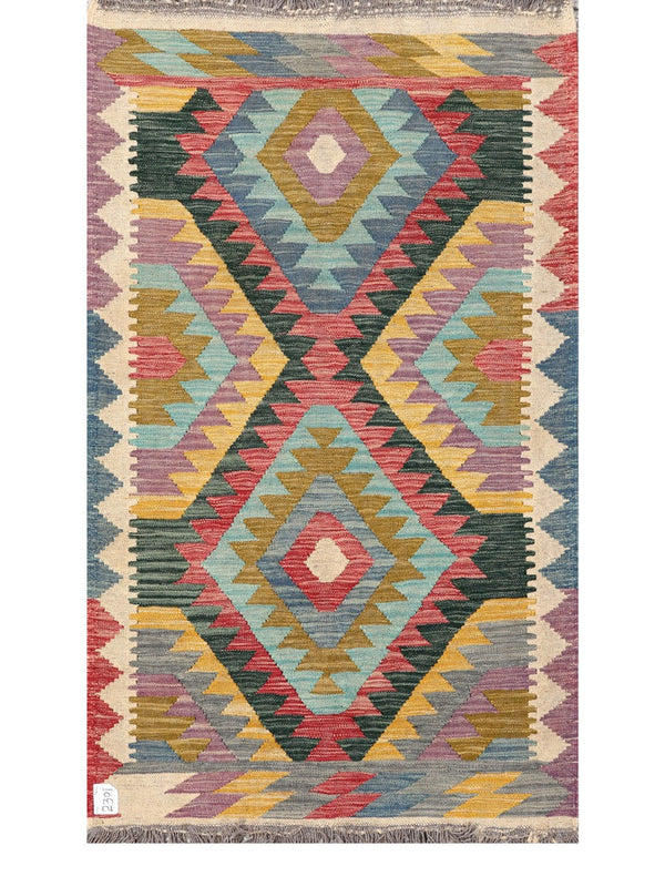 Maimana Afghanistan Kilim Rug - 155 x90 cm