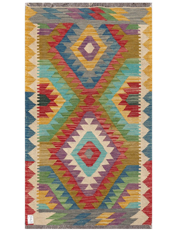 Maimana Afghanistan Kilim Rug - 154 x87 cm