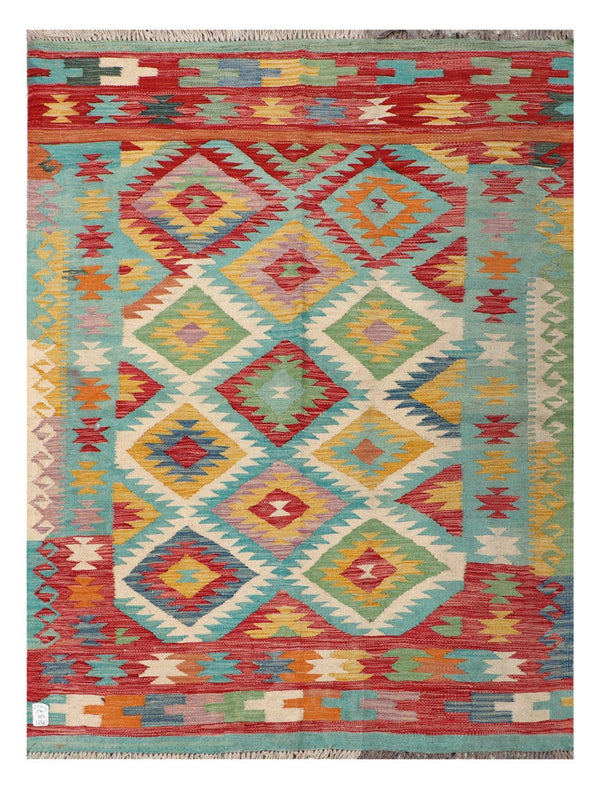 Maimana Afghanistan Kilim Rug - 197 x148 cm