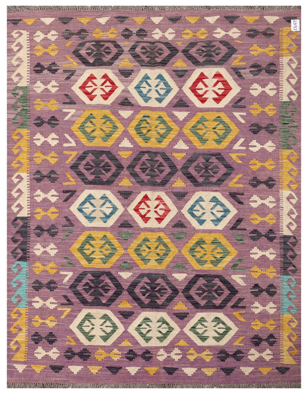 Maimana Afghanistan Kilim Rug - 204 x154 cm
