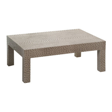 Ostrich Natural Leather Effect Coffee Table