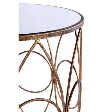 Avantis Set Of Two Antique Frame Round Tables