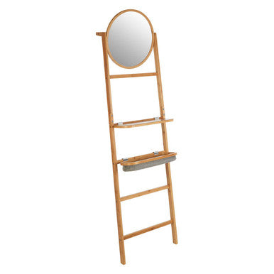 Carrick 5 Tier Towel Rack With Mirror