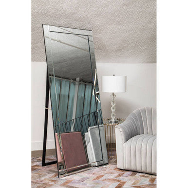 Avelene Floor Standing Mirror With Bevelled Edge