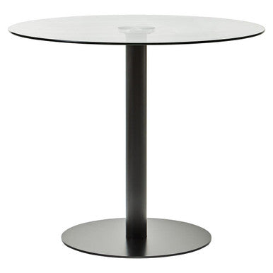 Metropolitan Round Matt Black Dining Table
