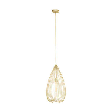 Lavis 1 Bulb Gold Finish Pendant Light