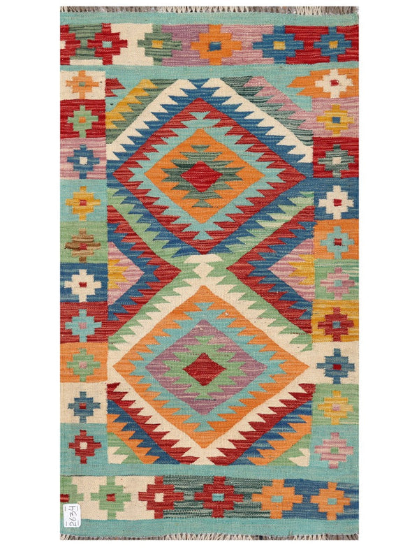 Maimana Afghanistan Kilim Rug - 148 x 83 cm