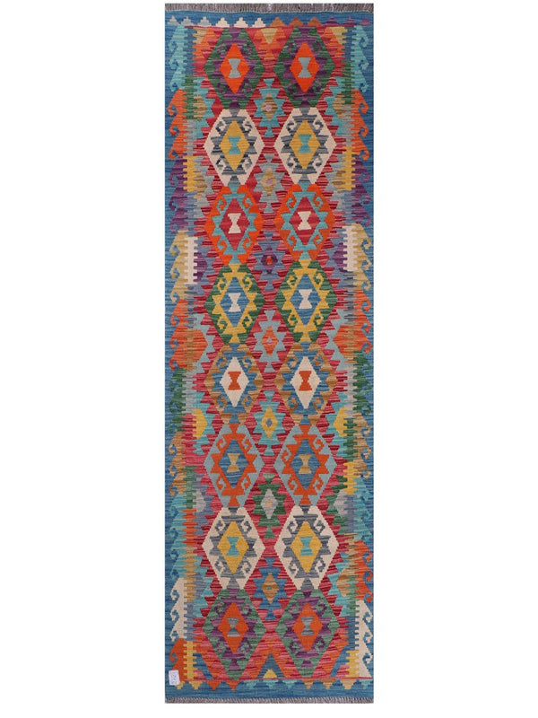 Maimana Afghanistan Kilim Runner - 298 x 89 cm