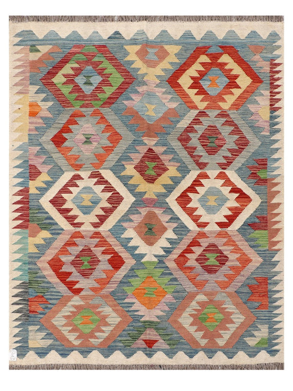 Maimana Afghanistan Kilim Rug - 193 x149 cm