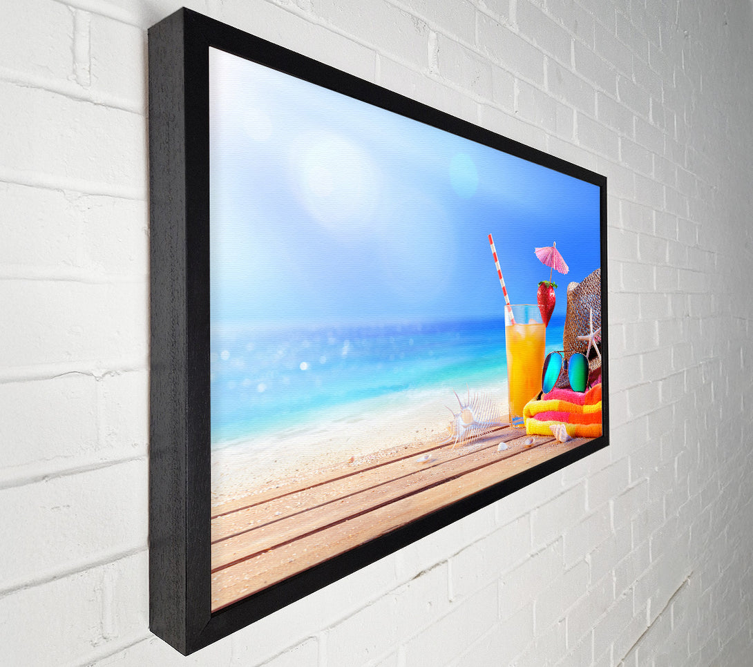  A Canvas Print of Relax by the beach Canvas Art