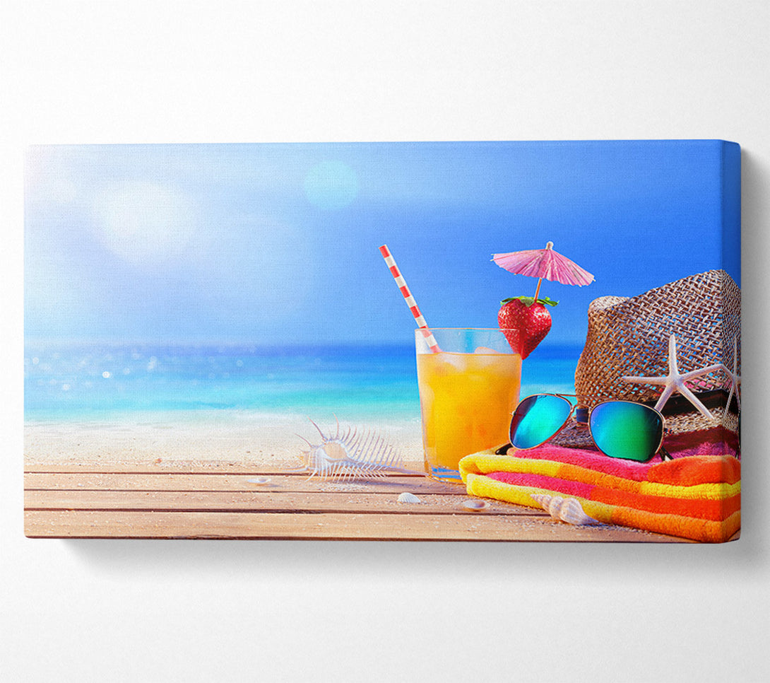 A Canvas Print of Relax by the beach Canvas Art