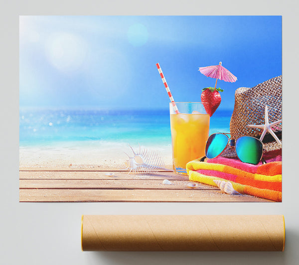 Relax By The Beach Print