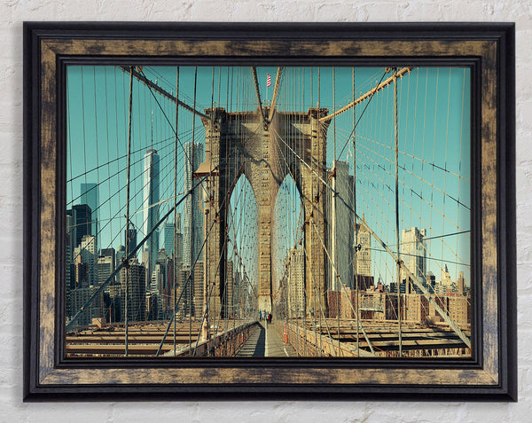 Amazing NYC Bridge Framed Print
