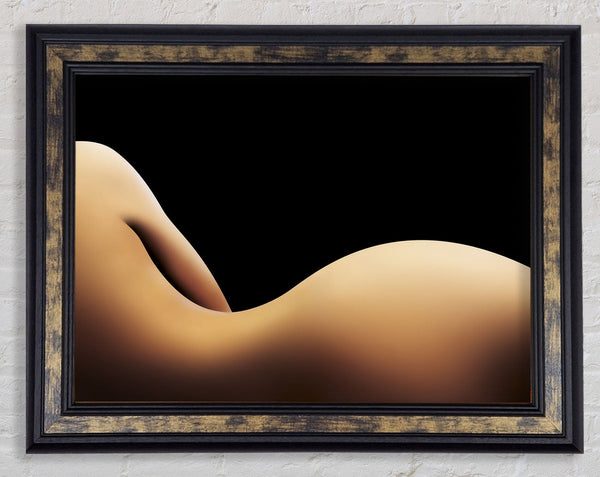 Curviture of the body Framed Print
