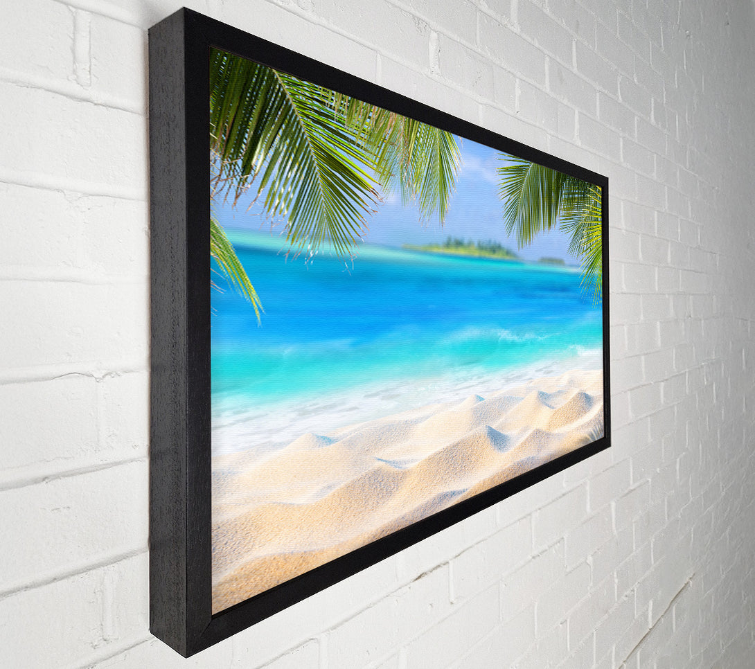  A Canvas Print of Palm Beach Island Sea Canvas Print