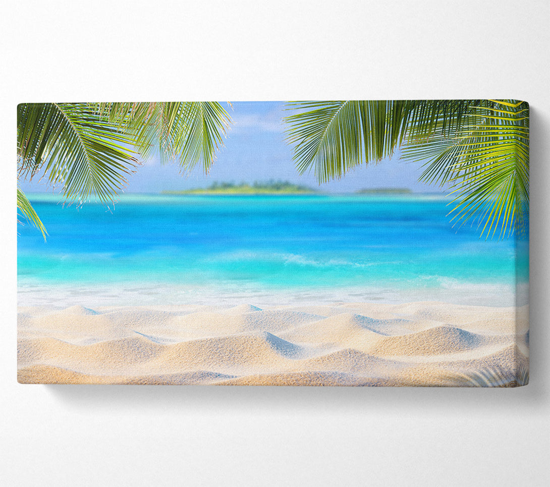  A Canvas Print of Palm Beach Island Sea Canvas Print