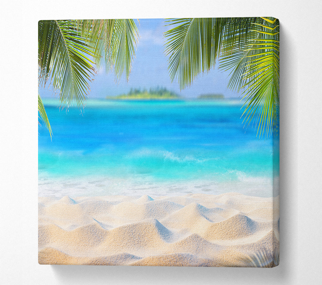  A Canvas Print of Palm Beach Island Sea Canvas Print
