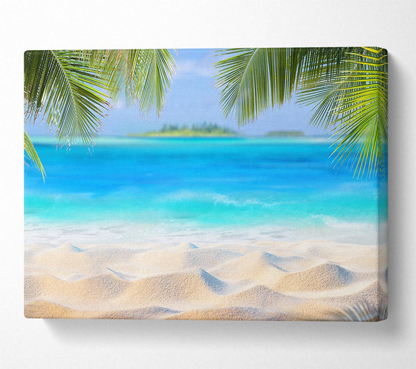  A Canvas Print of Palm Beach Island Sea Canvas Print