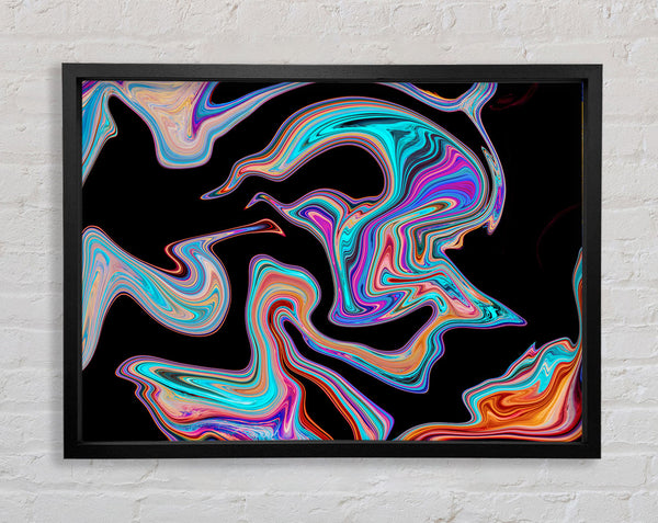 Neonfarben auf Schwarz