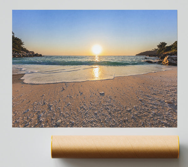 Sunrise On The Cove Poster