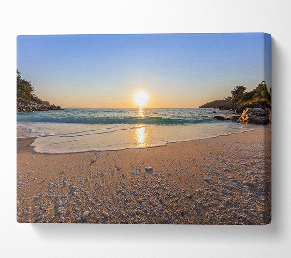  A Canvas Print of Sunrise on the cove Canvas Wall Art