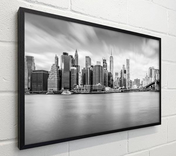 Grey cityscape views soft