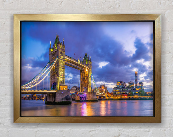 London Bridge at night Framed Print