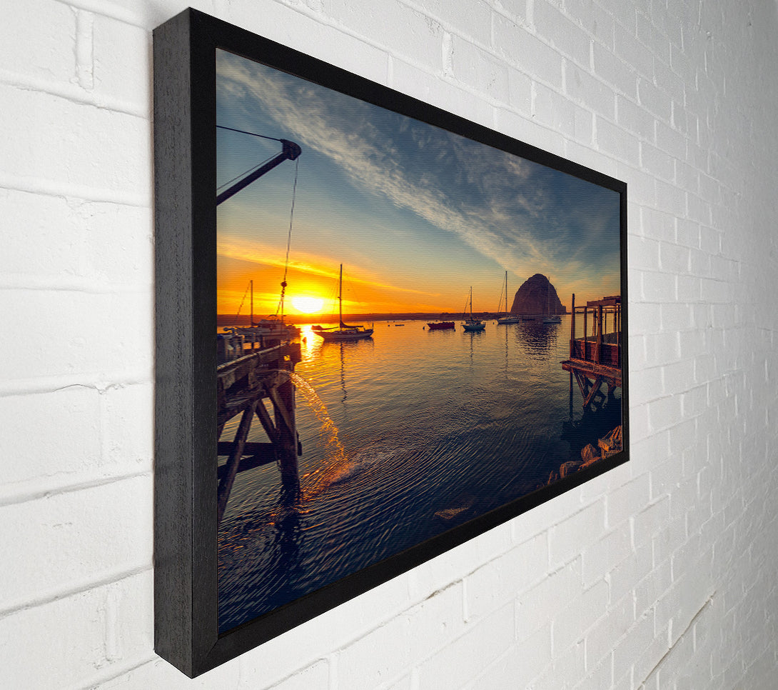  A Canvas Print of Relaxing on the jeti Canvas Art