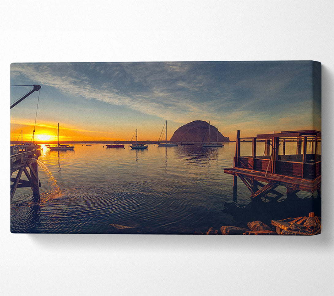  A Canvas Print of Relaxing on the jeti Canvas Art