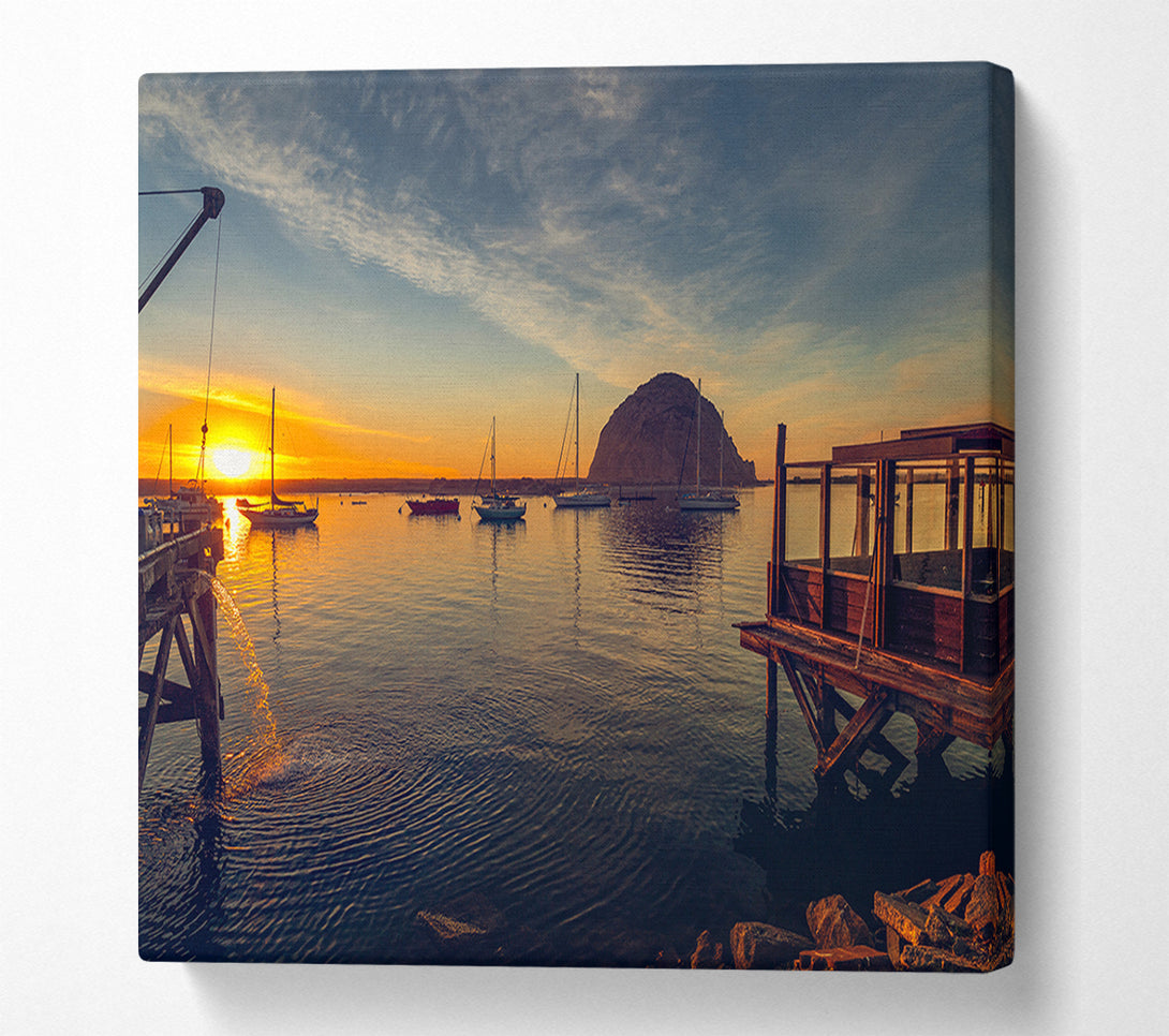  A Canvas Print of Relaxing on the jeti Canvas Art
