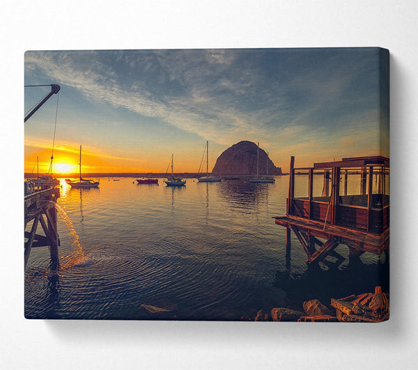  A Canvas Print of Relaxing on the jeti Canvas Art